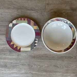 Studio Nova Palm Desert Plate (12") & Bowl (11") Set Y2216
